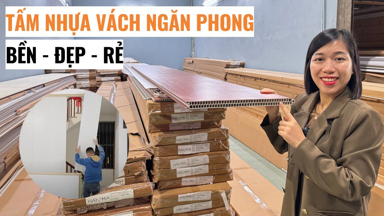 Kích thước và cách thi công vách ngăn nhựa giả gỗ mới nhất tại Haroma