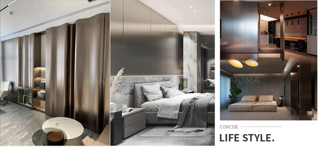 Tấm ốp than tre kim loại decor không gian sang xịn