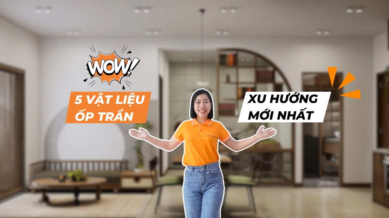 top 5 vật liệu ốp trần phổ biến nhất hiện nay
