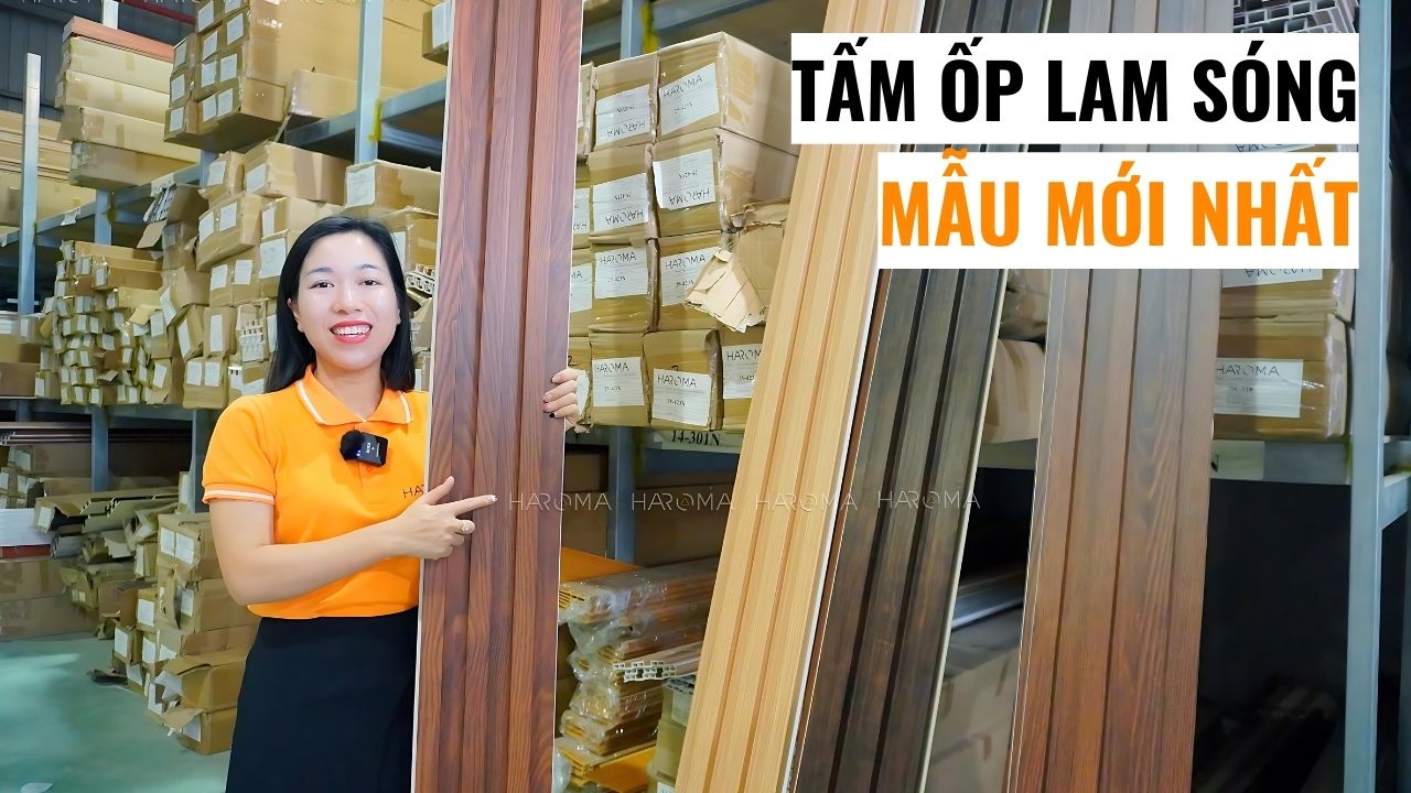 Full bộ lam sóng nhựa giả gỗ đẹp nhất tại tổng kho Haroma