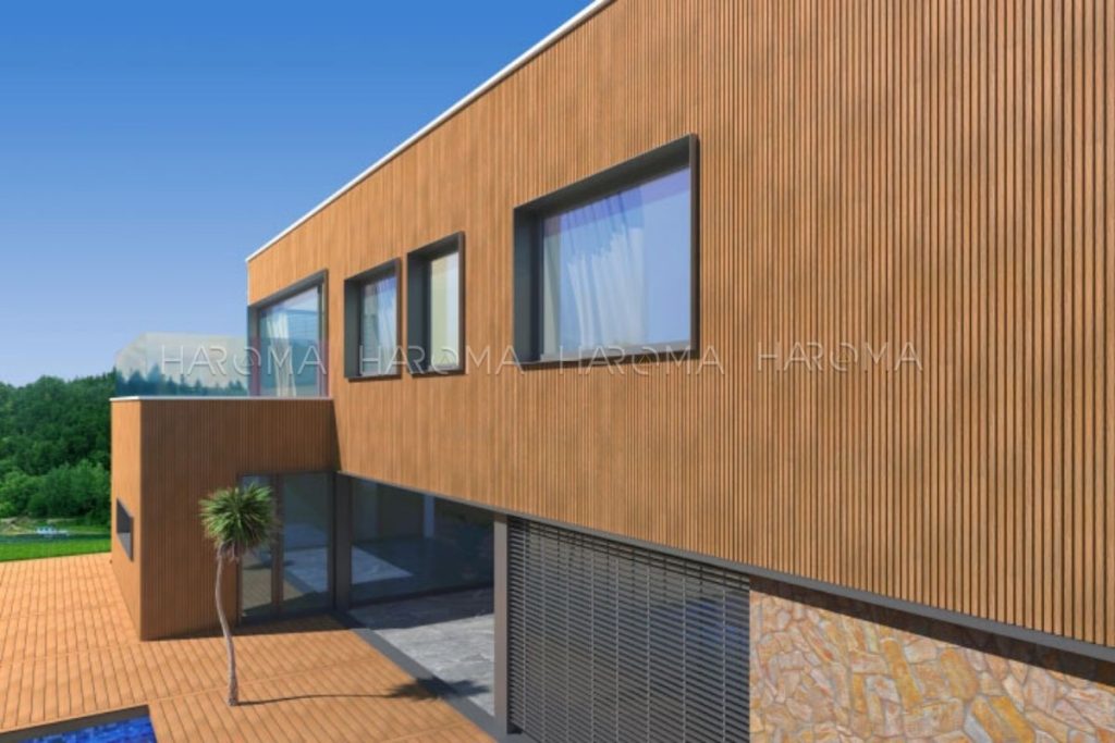 Lam sóng gỗ nhựa ASA rất thích hợp để ốp ngoài trời khu vực ven biển