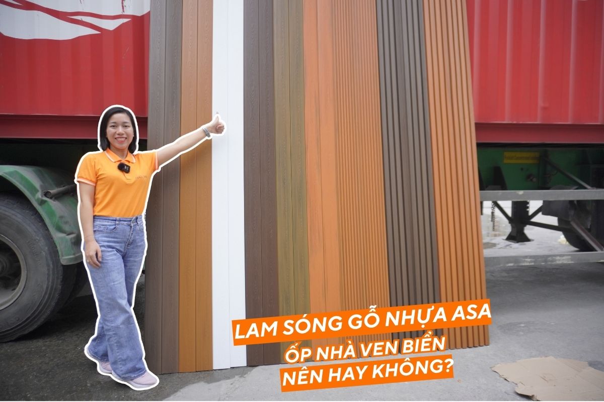 Lam sóng gỗ nhựa ASA có ốp khu vực gần biển được không?