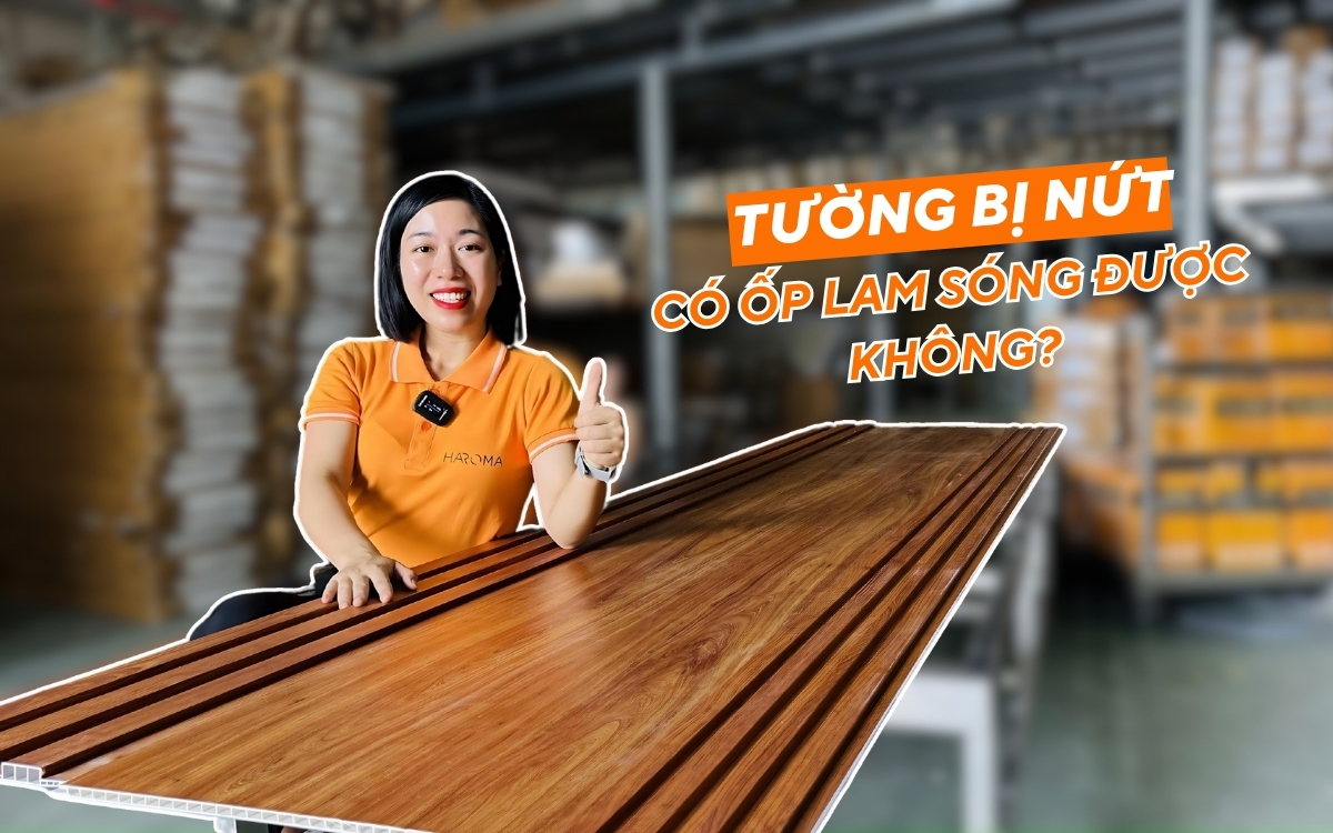 Tường bị nứt thì thi công tấm ốp lam sóng có cải thiện được không?