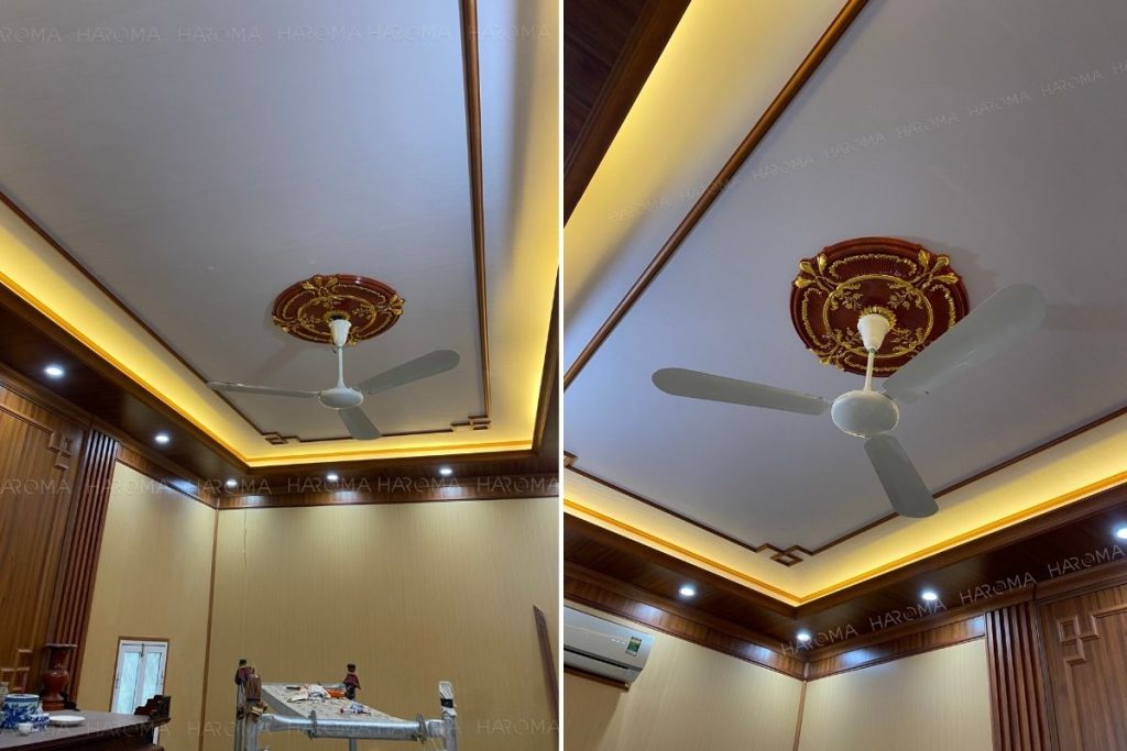 Mẫu trần đơn giản nhưng vẫn hiện đại tinh tế