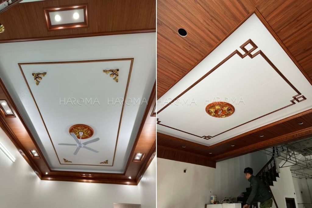 Trần nhựa giả gỗ là giải pháp trang trí, cải tạo nhà được sử dụng phổ biến hiện nay