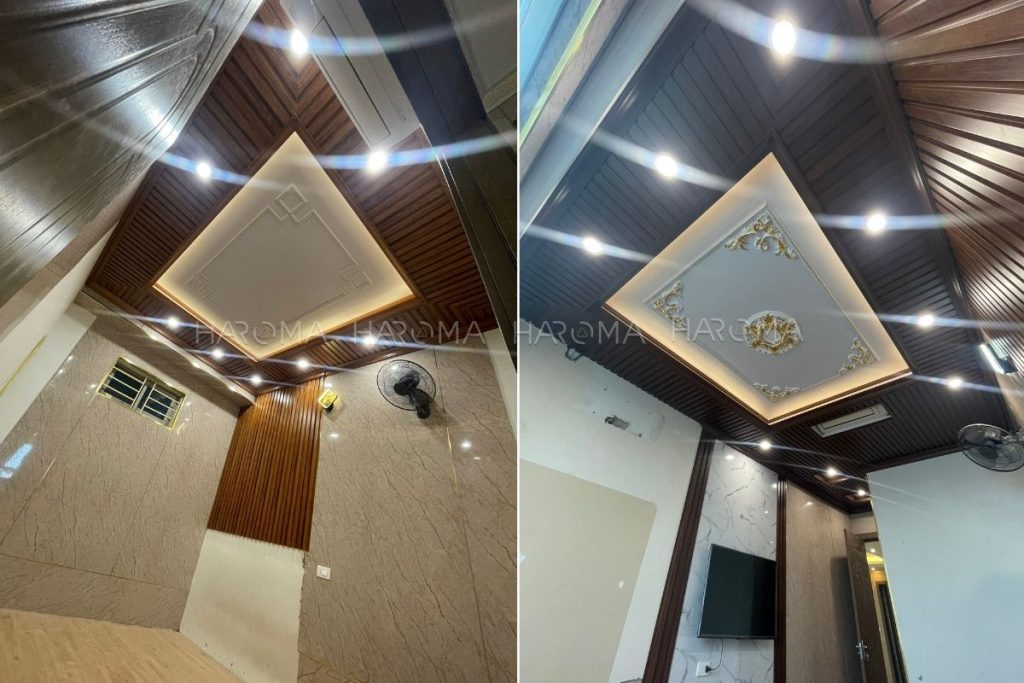 Trần nhựa lam sóng giúp tạo điểm nhấn hoàn hảo cho không gian sử dụng