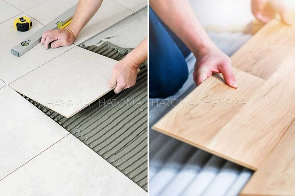 Giữa sàn nhựa giả gỗ & sàn gạch men nên chọn loại nào?