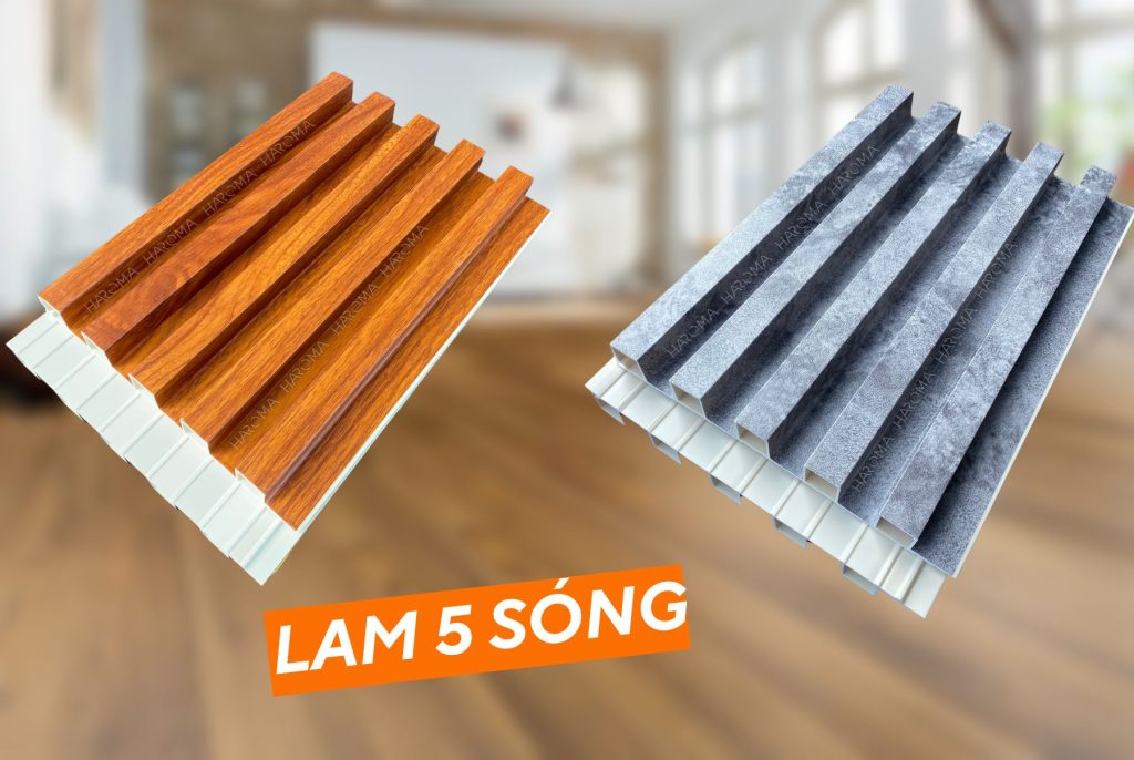 Tấm ốp lam sóng 5 sóng độc đáo với vẻ đẹp mang đậm chất riêng