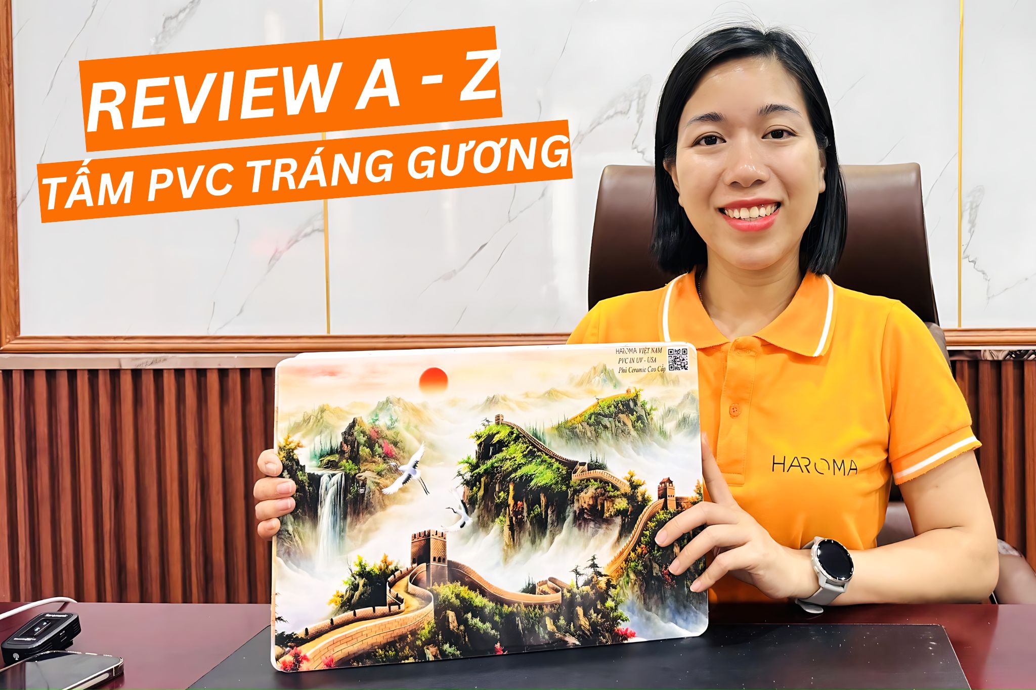 Review A - Z tấm pvc tráng gương phủ Cermaic