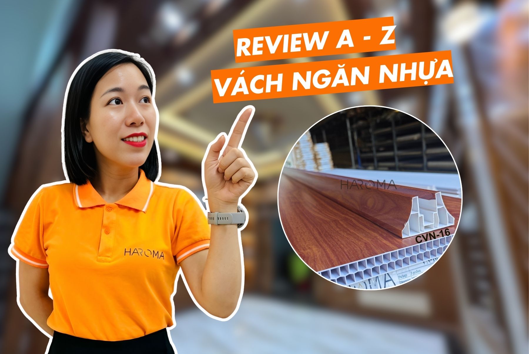 Review A - Z vách ngăn nhựa giả gỗ