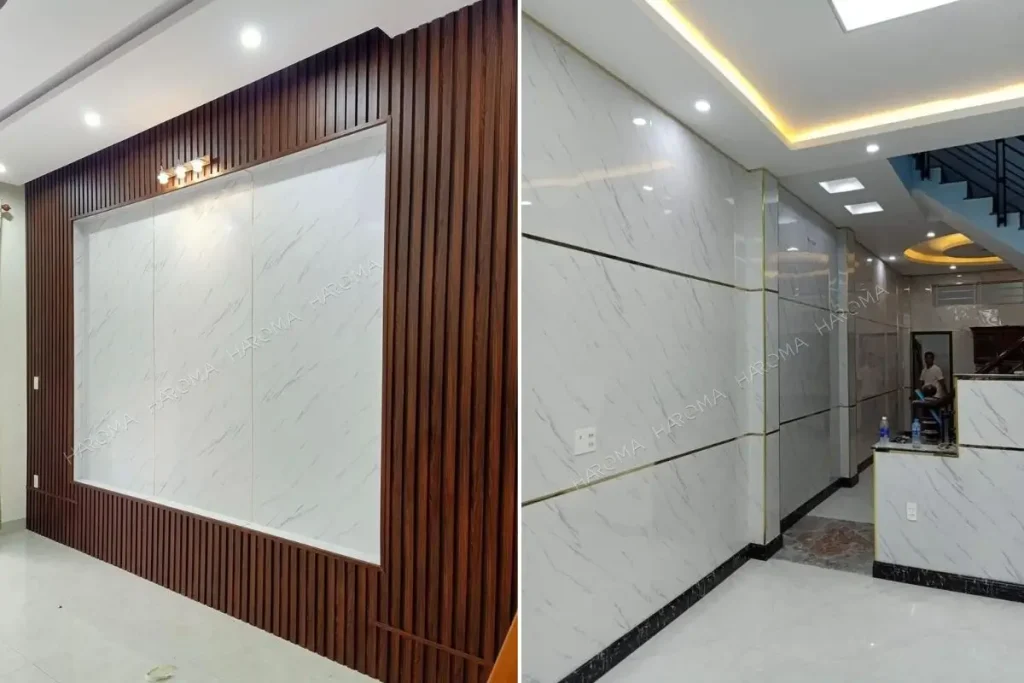 Tấm nhựa giả đá PVC - vật liệu mới cho không gian sống hiện đại