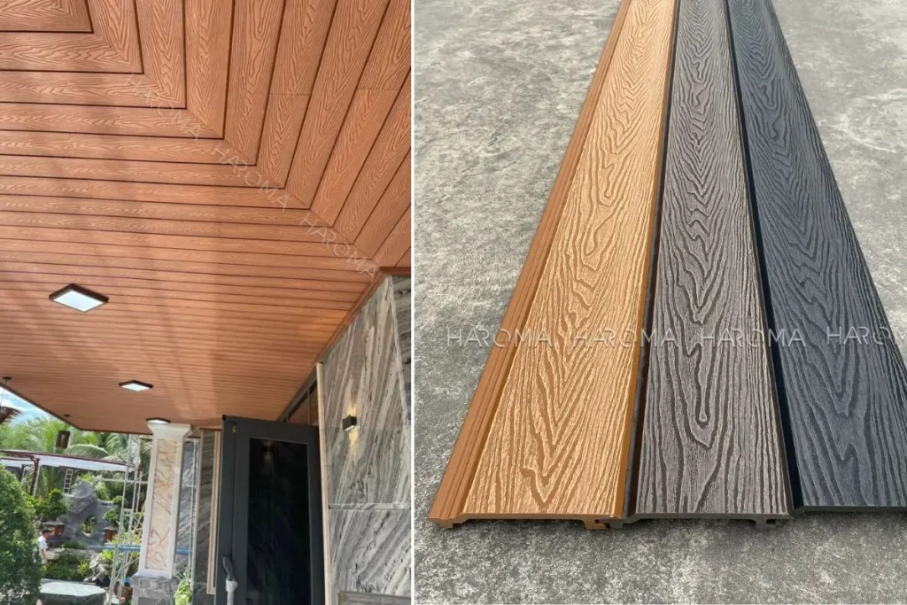 Chi phí thi công trọn gói 1m2 tấm ốp gỗ nhựa 