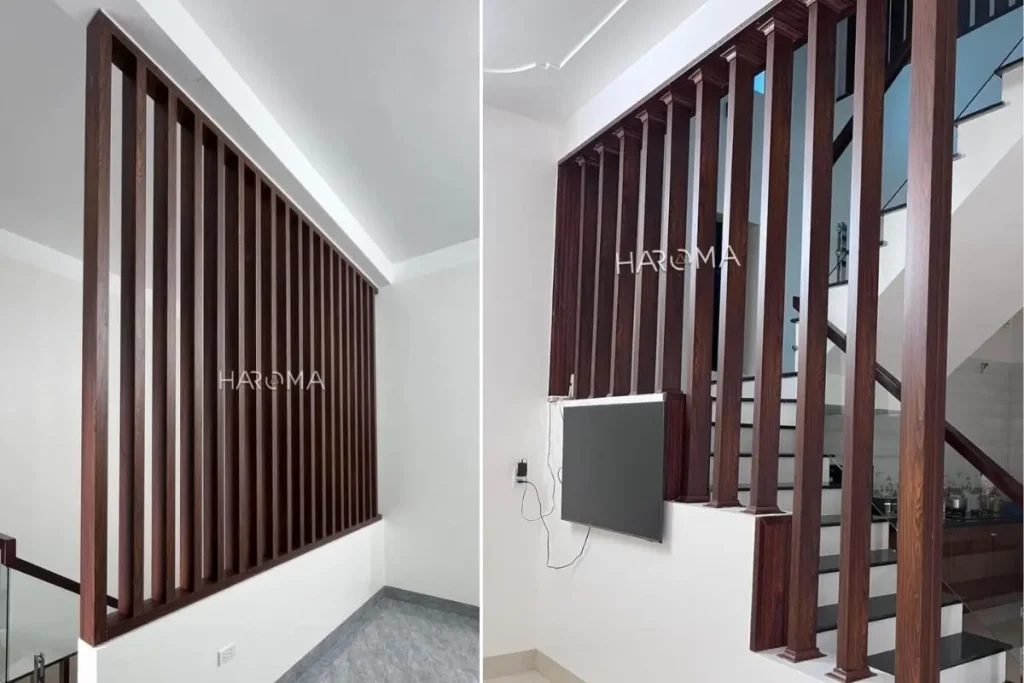 Ứng dụng của thành lam hộp nhựa làm vách ngăn trang trí cực đẹp