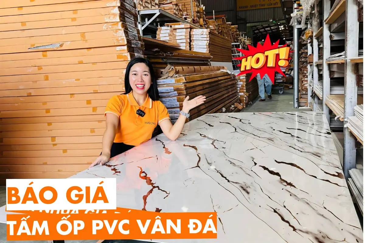 Bá́o giá tấm ốp PVC vân đá mới nhất tháng 12/2024