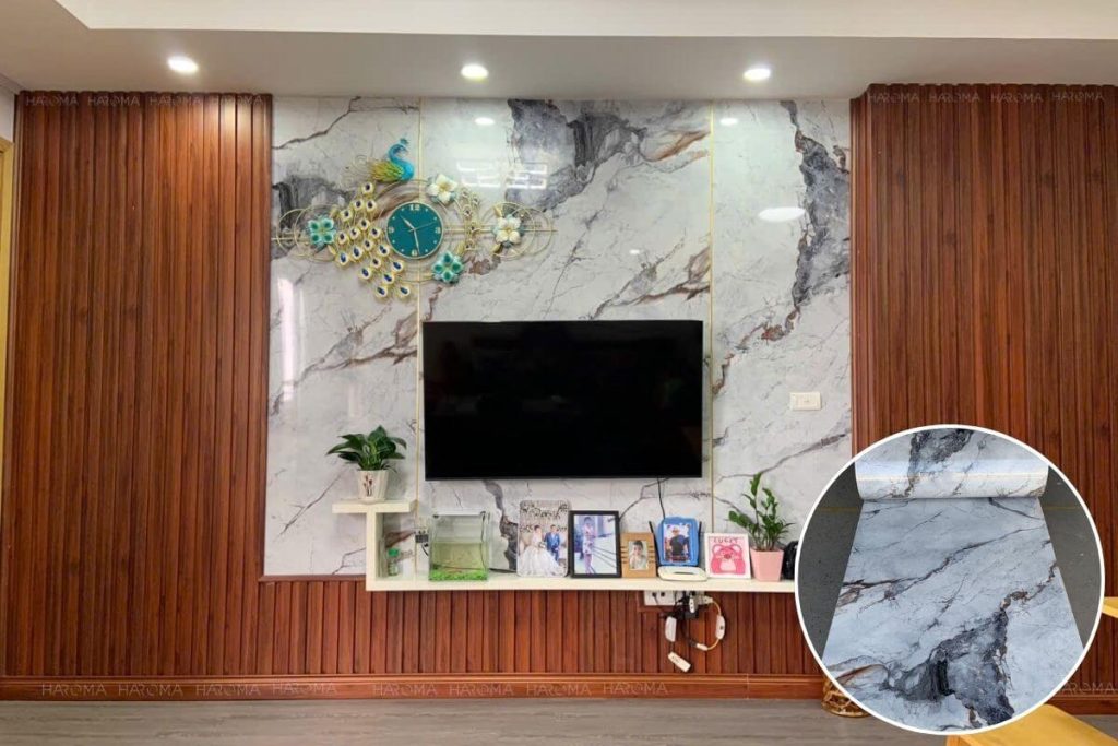 Tấm nhựa ốp tường phòng khách là gì? 
