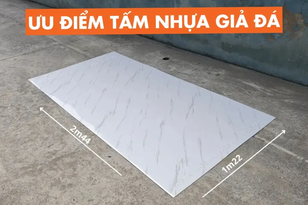 Tấm PVC vân đá sở hữu nhiều ưu điểm vượt trội