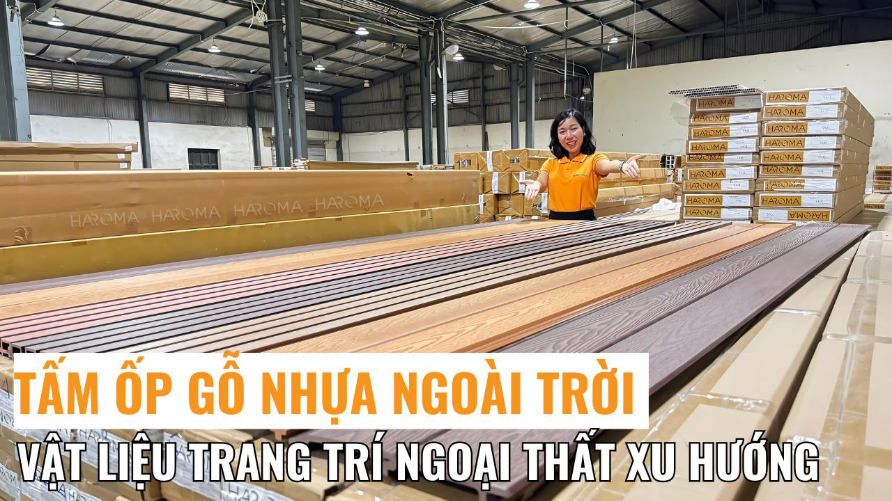 Tấm ốp gỗ nhựa ngoài trời – Vật liệu trang trí ngoại thất xu hướng mới nhất 2025