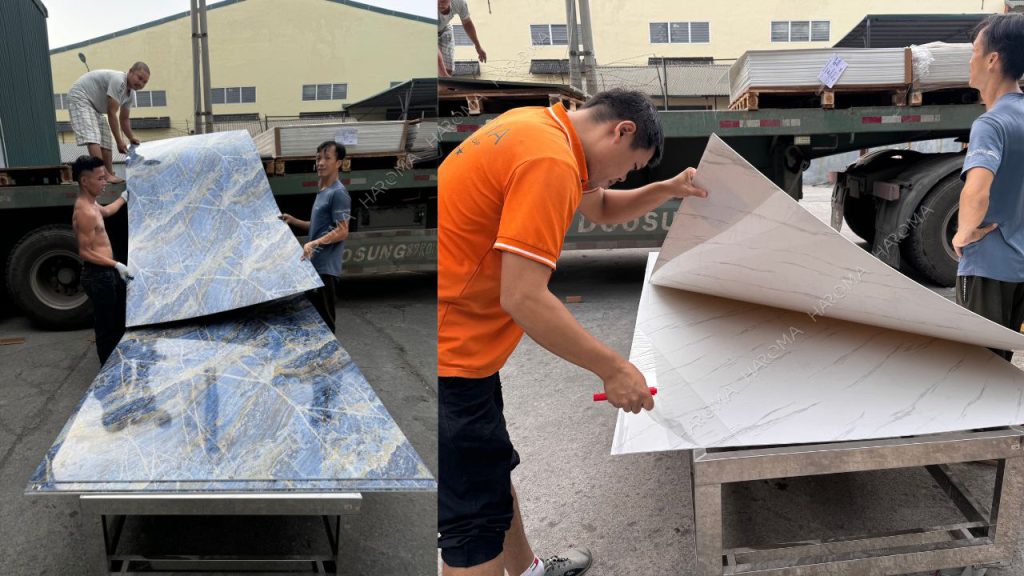 Tấm nhựa giả đá PVC vật liệu ốp tường xu hướng được yêu thích trong những năm gần đây