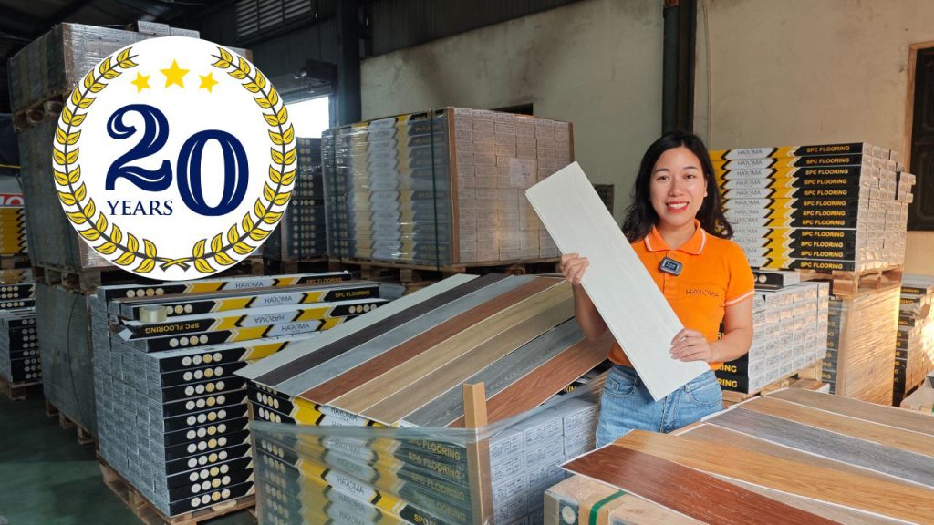 Sàn nhựa vân gỗ Haroma có độ bền lên đến trên 20 năm