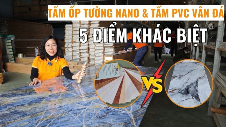 5 điểm khác biệt giữa tấm ốp tường nano và tấm PVC vân đá không phải ai cũng biết
