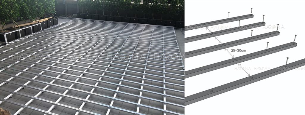 Thi công sàn gỗ nhựa ngoài trời bắt buộc phải dùng khung xương