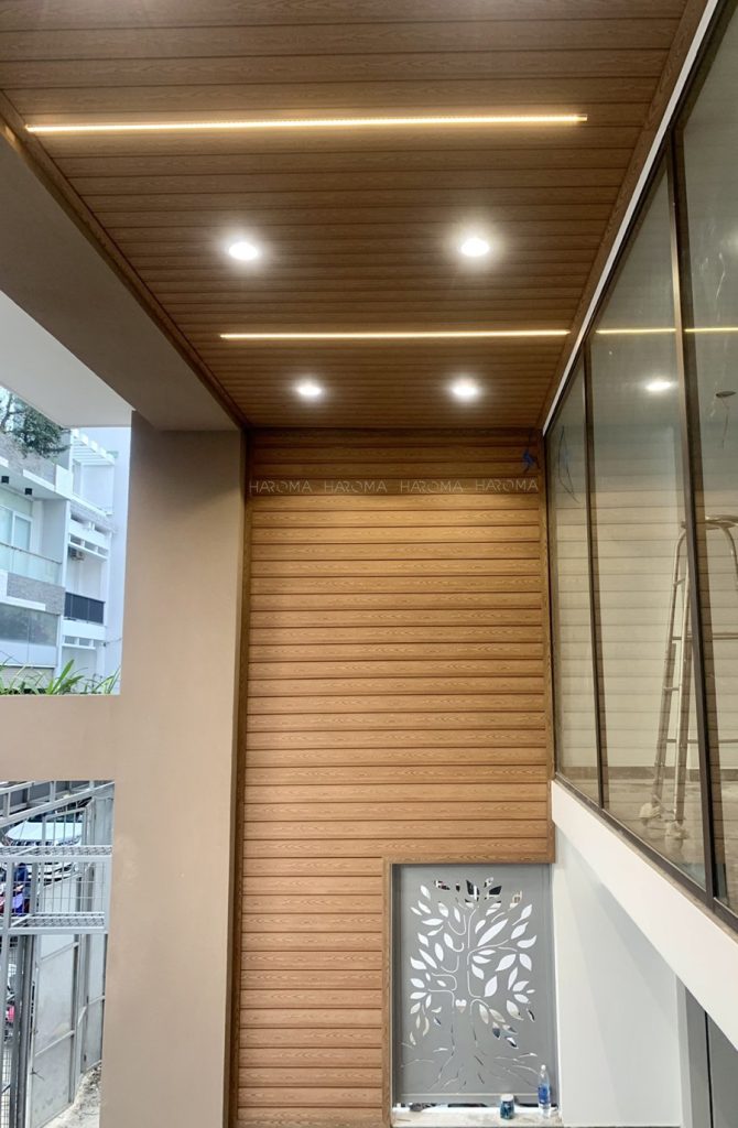Gợi ý mẫu trang trí với tấm ốp mái hiên ngoài trời