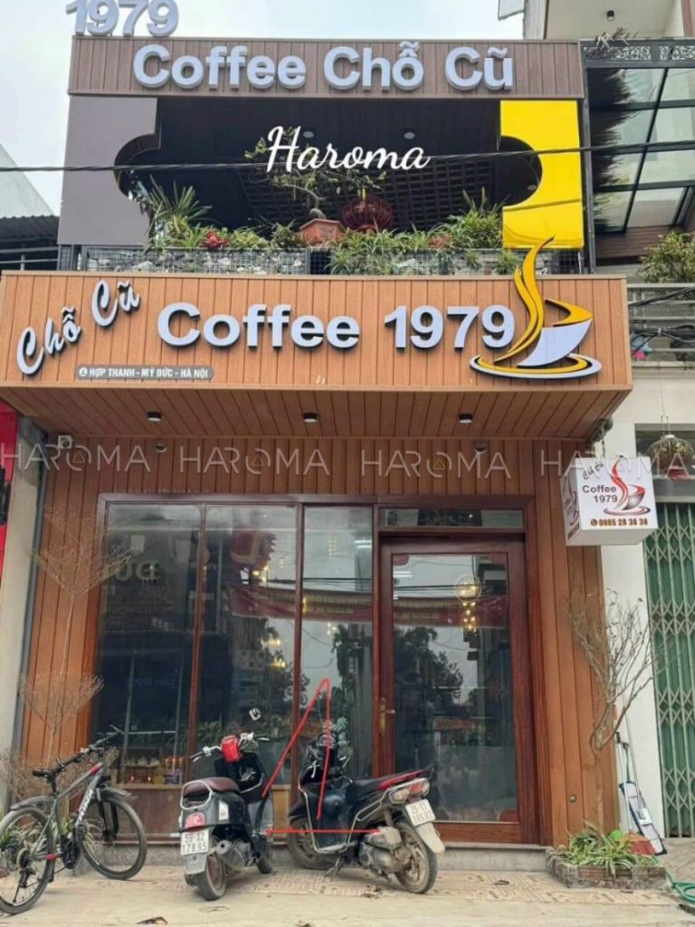 Ứng dụng tấm ốp gỗ nhựa ngoài trời trong trang trí quán cafe