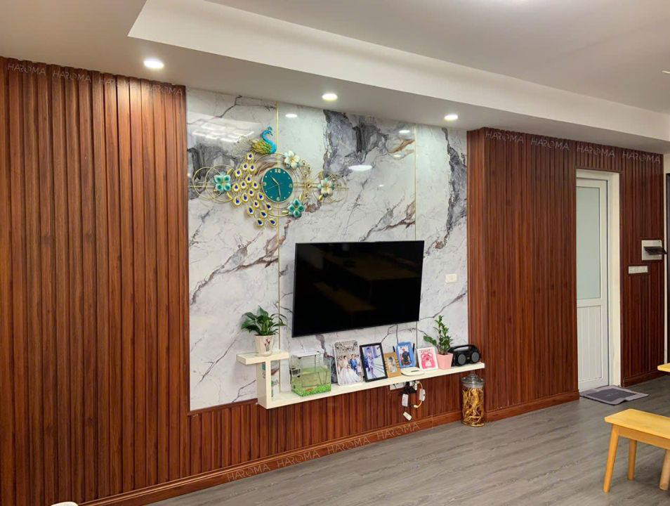 Ứng dụng tấm PVC vân đá trang trí nội thất