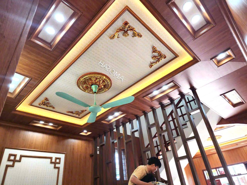 Trần nhựa giả gỗ - Xu hướng trang trí nhà được nhiều người yêu thích
