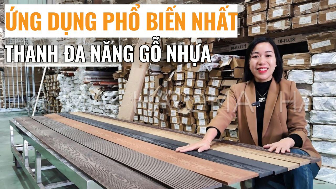 Ứng dụng phổ biến nhất của thanh đa năng gỗ nhựa ngoài trời