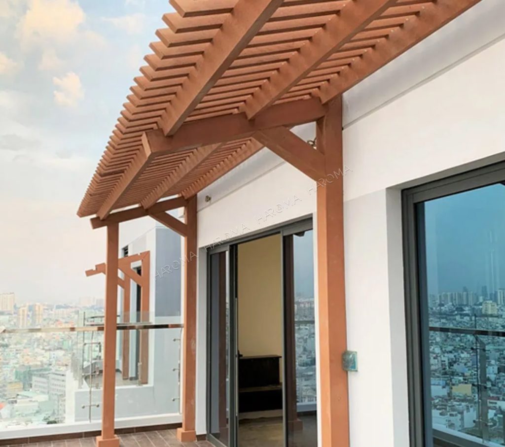 Ứng dụng thanh lam hộp nhựa giả gỗ trong trang trí nội thất