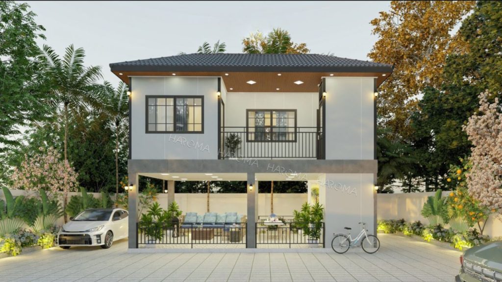 Nhà lắp ghép 2 tầng đầy đủ tiện nghi phục vụ sinh hoạt của gia đình