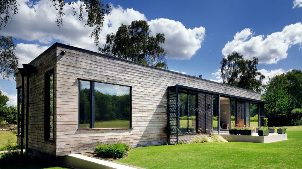 Gợi ý mẫu nhà lắp ghép mini 1 tầng với thiết kế hiện đại 