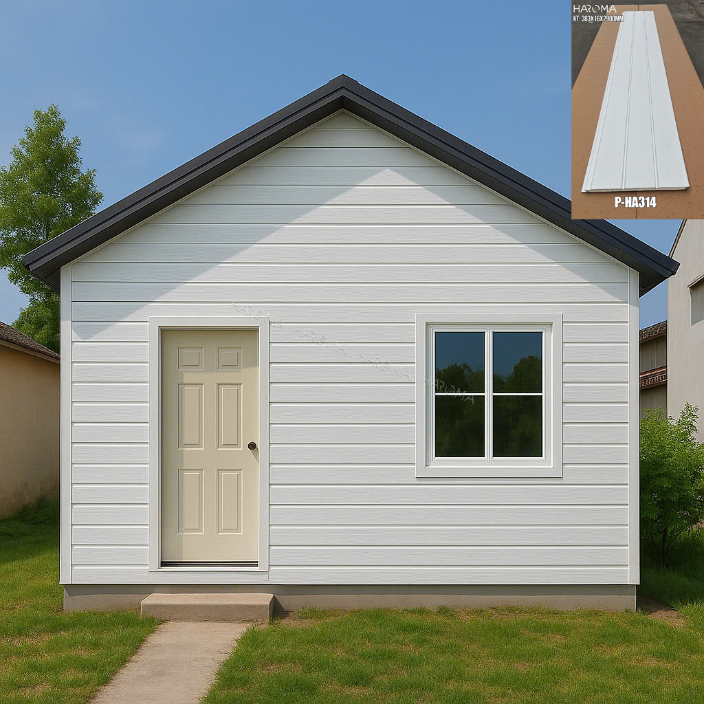 Gợi ý mẫu thiết kế nhà tiền chế sử dụng tấm panel màu trắng