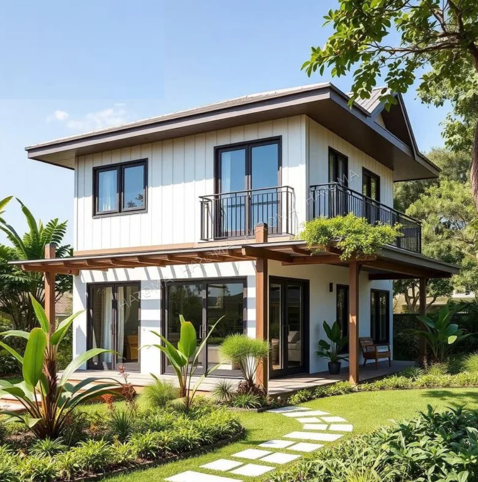 Mẫu nhà panel 2 tầng