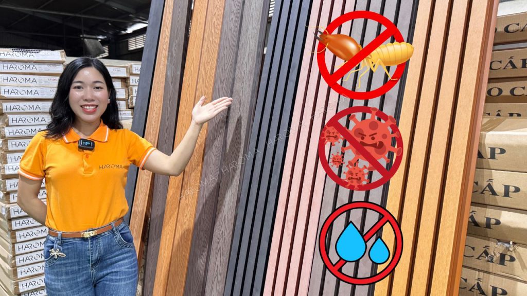 Gỗ nhựa ngoài trời có khả năng chống chịu ẩm mốc mối mọt