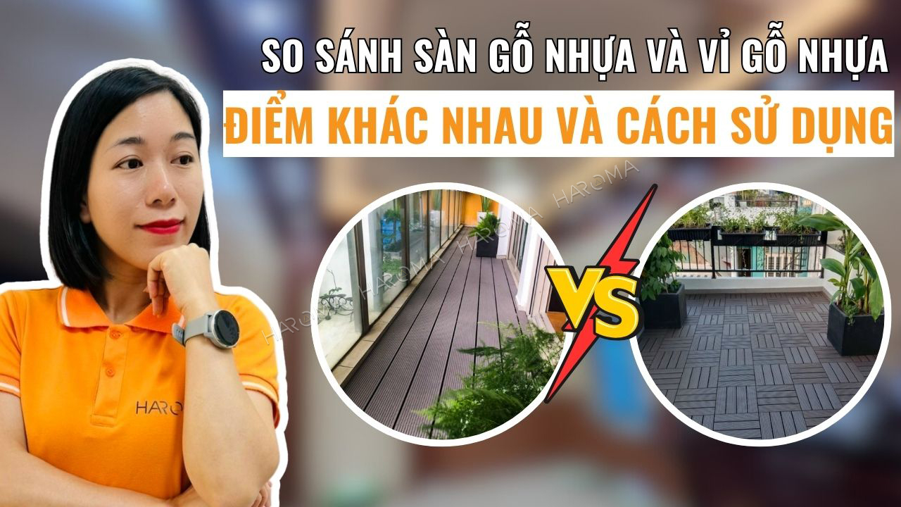 So sánh sàn gỗ nhựa và vỉ gỗ nhựa ngoài trời có gì khác nhau?