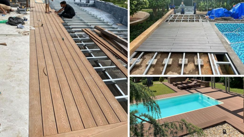 Sàn gỗ ngoài trời chống trơn trượt tốt