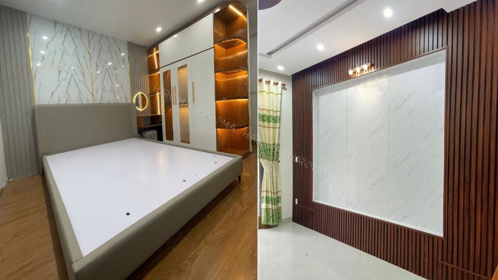Ứng dụng tấm PVC vân đá trong trang trí nội thất
