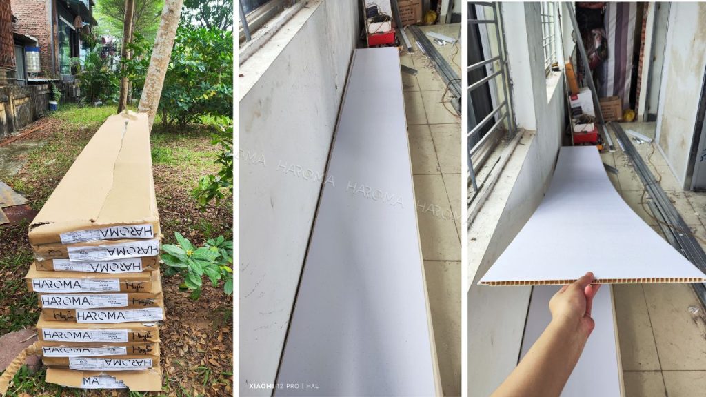 Chuẩn bị vật tư thi công tấm ốp nhựa