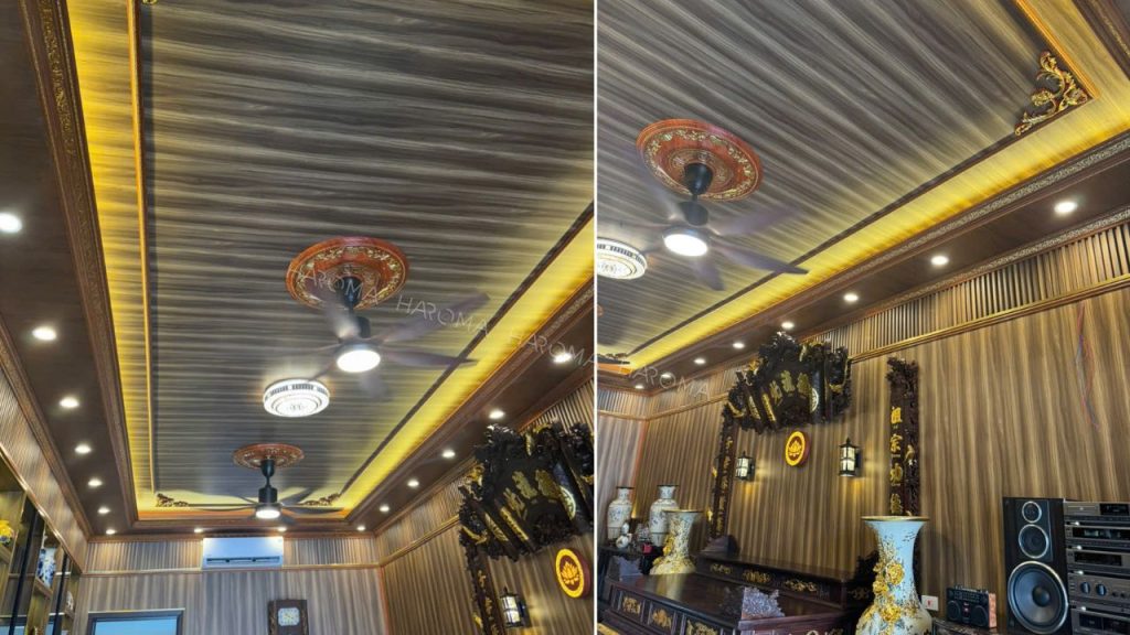 Tấm nhựa ốp tường nano - vật liệu ốp tường trần sở hữu thiết kế sang trọng