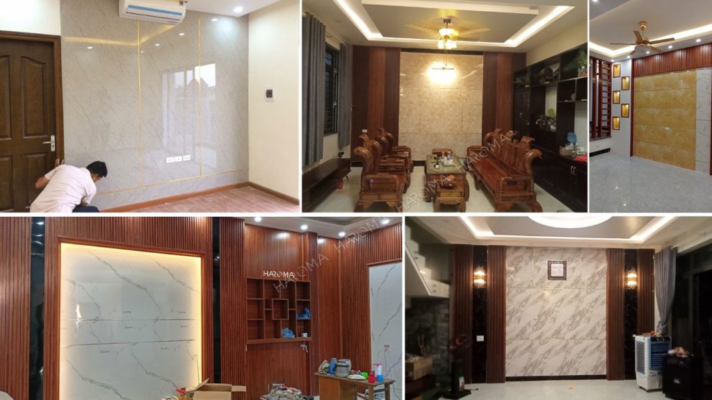 Ứng dụng của tấm pavc vân đá tại Quảng Trị trong trang trí nội thất