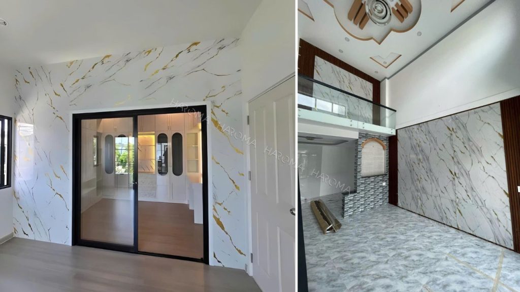 Ứng dụng PVC vân đá trong trang trí nhà đẹp