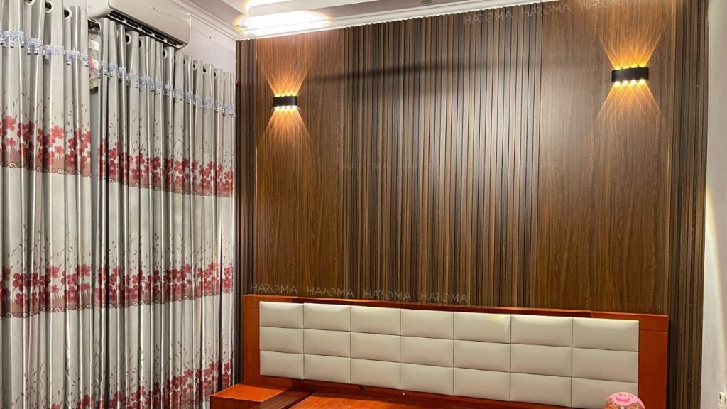 Ứng dụng tấm ốp nhựa nano trong ốp tường phòng ngủ