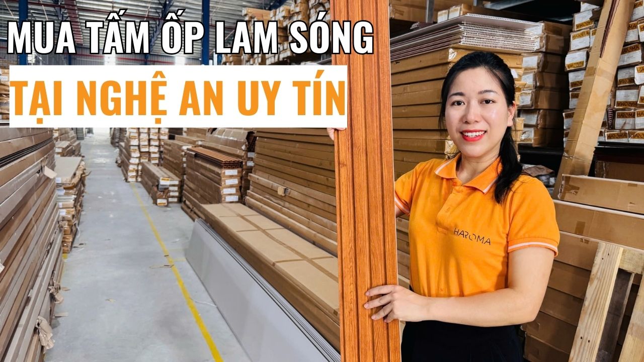 Địa chỉ mua tấm ốp lam sóng tại Nghệ An trang trí nội thất