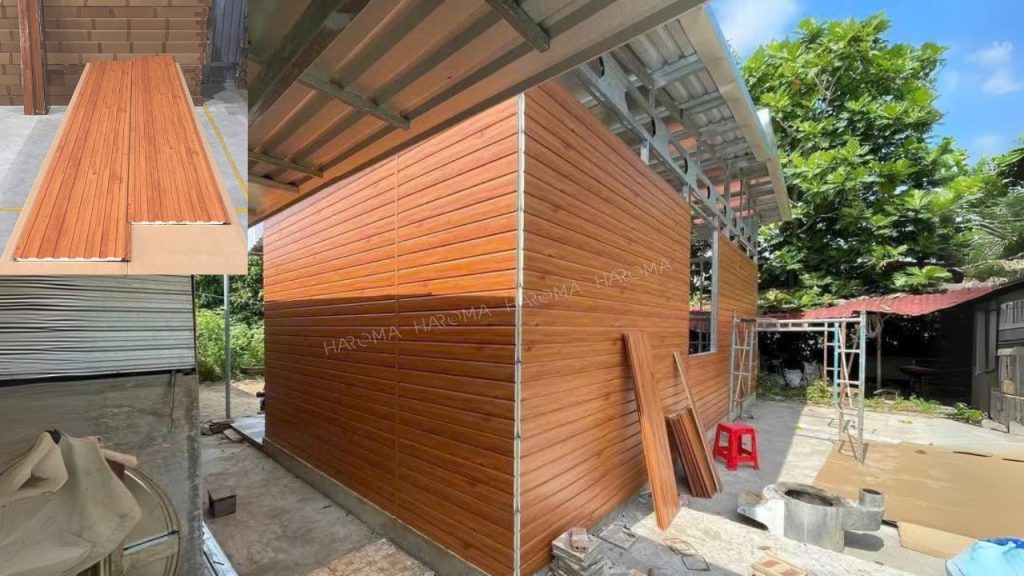Tấm panel lõi xốp Haroma được ứng dụng linh hoạt trong trang trí ngoại thất