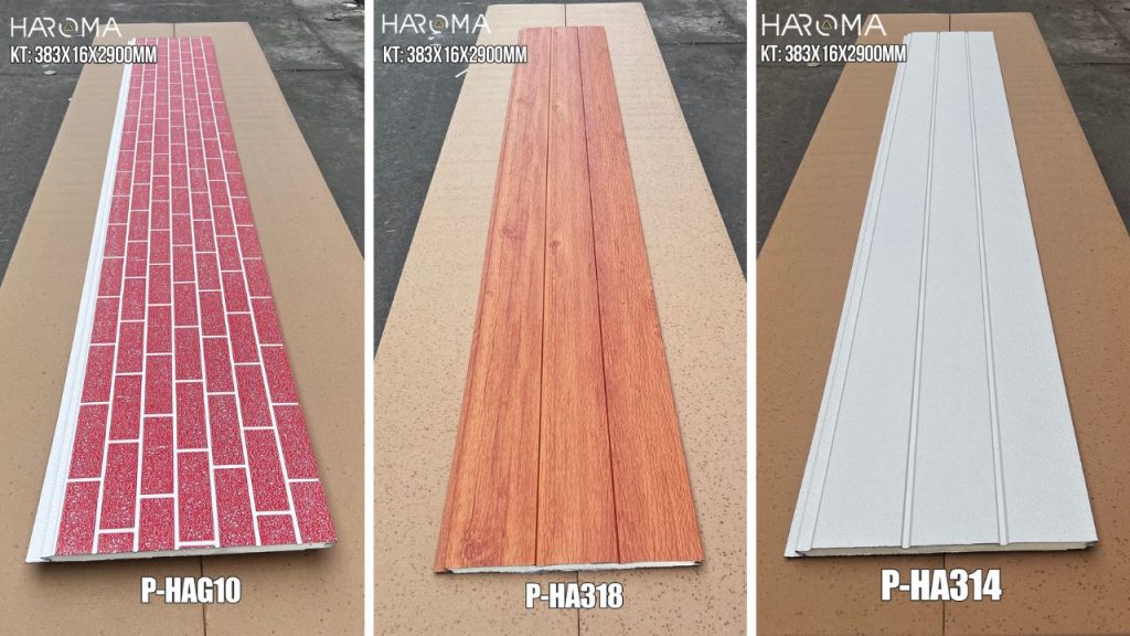 Tấm panel ngoài trời Haroma sở hữu mẫu mã đa dạng