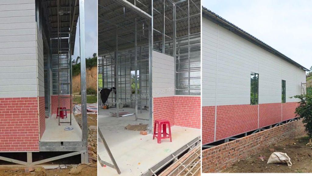 Vách panel cách nhiệt ngoài trời Haroma thi công đơn giản nhờ hèm khóa âm dương thông minh