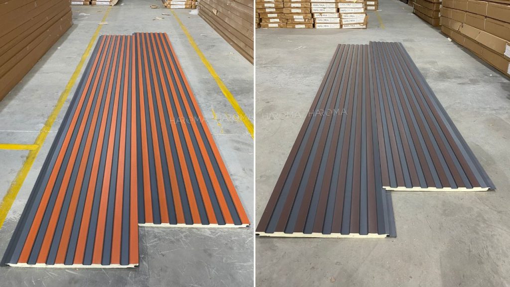 Thiết kế tấm panel ốp tường cách nhiệt với thiết kế lam sóng sang trọng