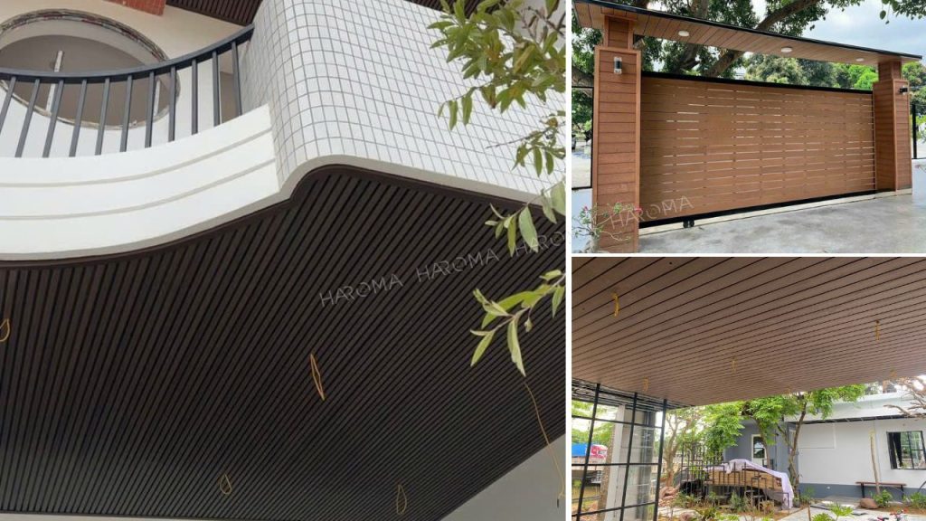Gỗ nhựa ngoài trời ngày càng phổ biến trong các công trình trang trí ngoại thất